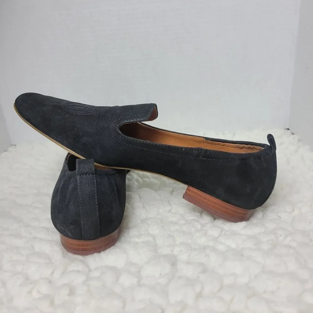 Tory Burch Leigh Women's Loafer Size 9 Perfect Black Leather Closed Toe Shoes